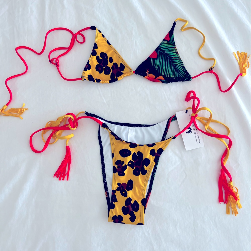 NWT Minimale Animale Mixed Print Bikini Medium